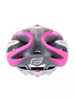 FORCE dámská cyklistická helma, černé a růžové 902616