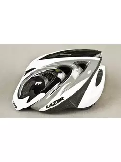 LAZER - MTB cyklistická přilba 2X3M, barva: šedo bílá černá