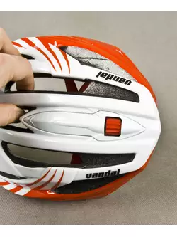 MTB cyklistická přilba LAZER VANDAL červeno-bílá