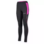 ROGELLI ADELA zateplené dámské běžecké kalhoty 840.750, černo-růžové