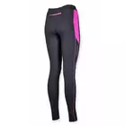 ROGELLI ADELA zateplené dámské běžecké kalhoty 840.750, černo-růžové