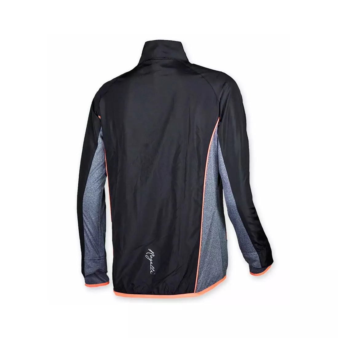 ROGELLI MARITA - dámská běžecká bunda, větrovka 840.860 - černá a růžová (korálová)