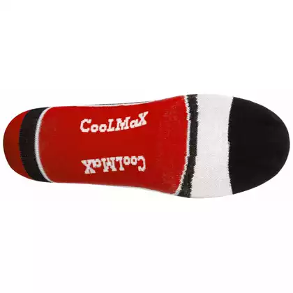 ROGELLI RCS-03 - COOLMAX - červené cyklistické ponožky