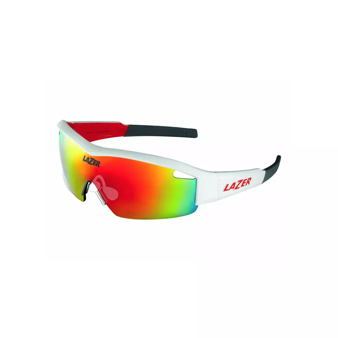 Brýle s vyměnitelnými skly LAZER SOLID STATE1 Lotto Matte White (Smoke-Black Red REVO. Žluto-Modré Mirror. Clear) LZR-OKL-SOLD-LOMW