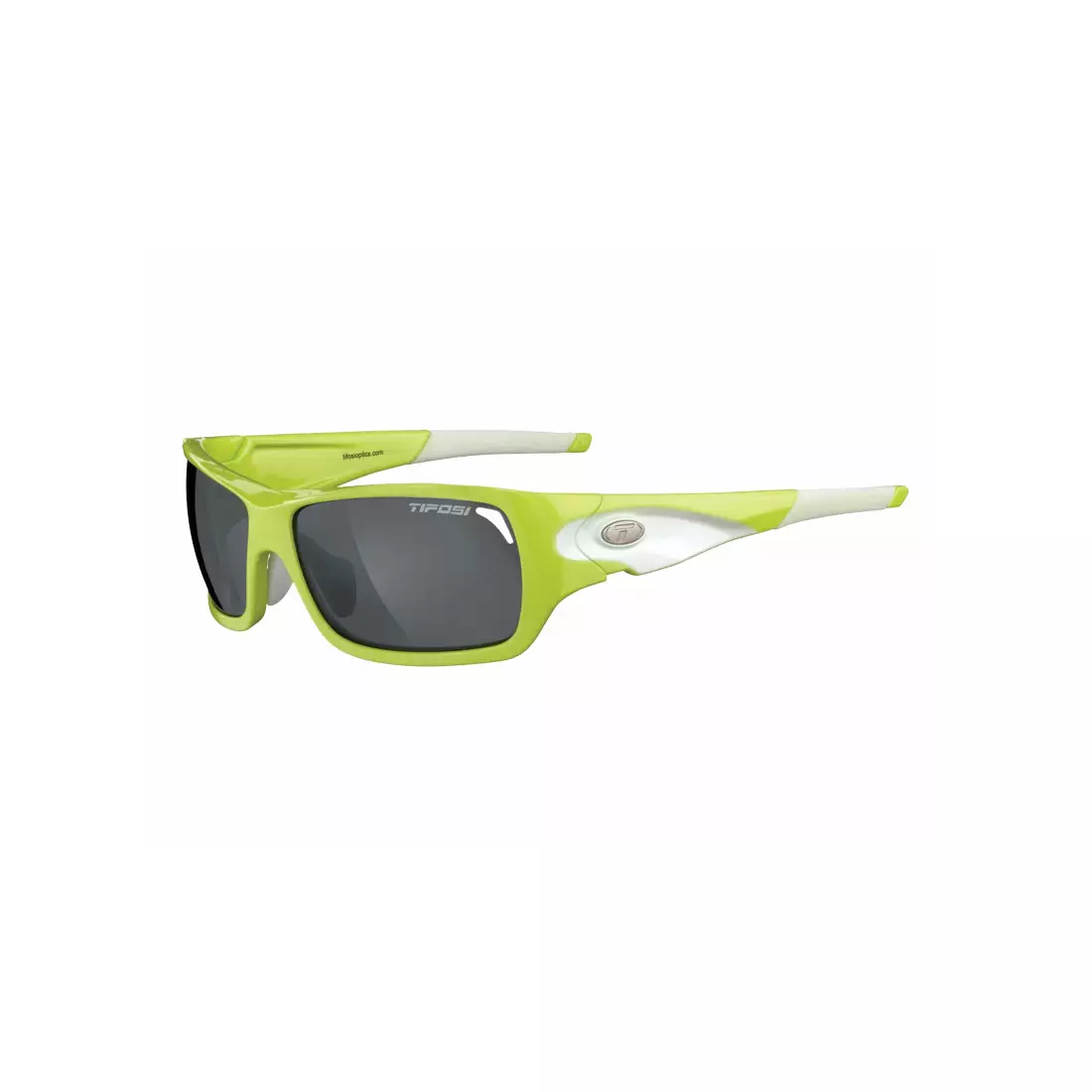 Brýle s výměnnými čočkami TIFOSI DURO neon green (Smoke. AC Red. Clear) TFI-1030105601