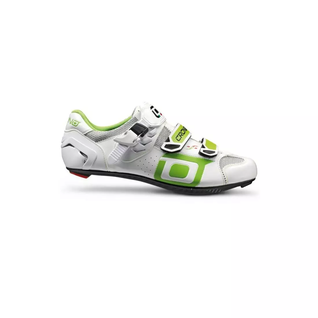 CRONO CLONE NYLON - silniční cyklistické boty - barva: bílá/zelená