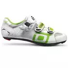 CRONO CLONE NYLON - silniční cyklistické boty - barva: bílá/zelená