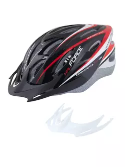 FORCE HAL cyklistická helma Červené