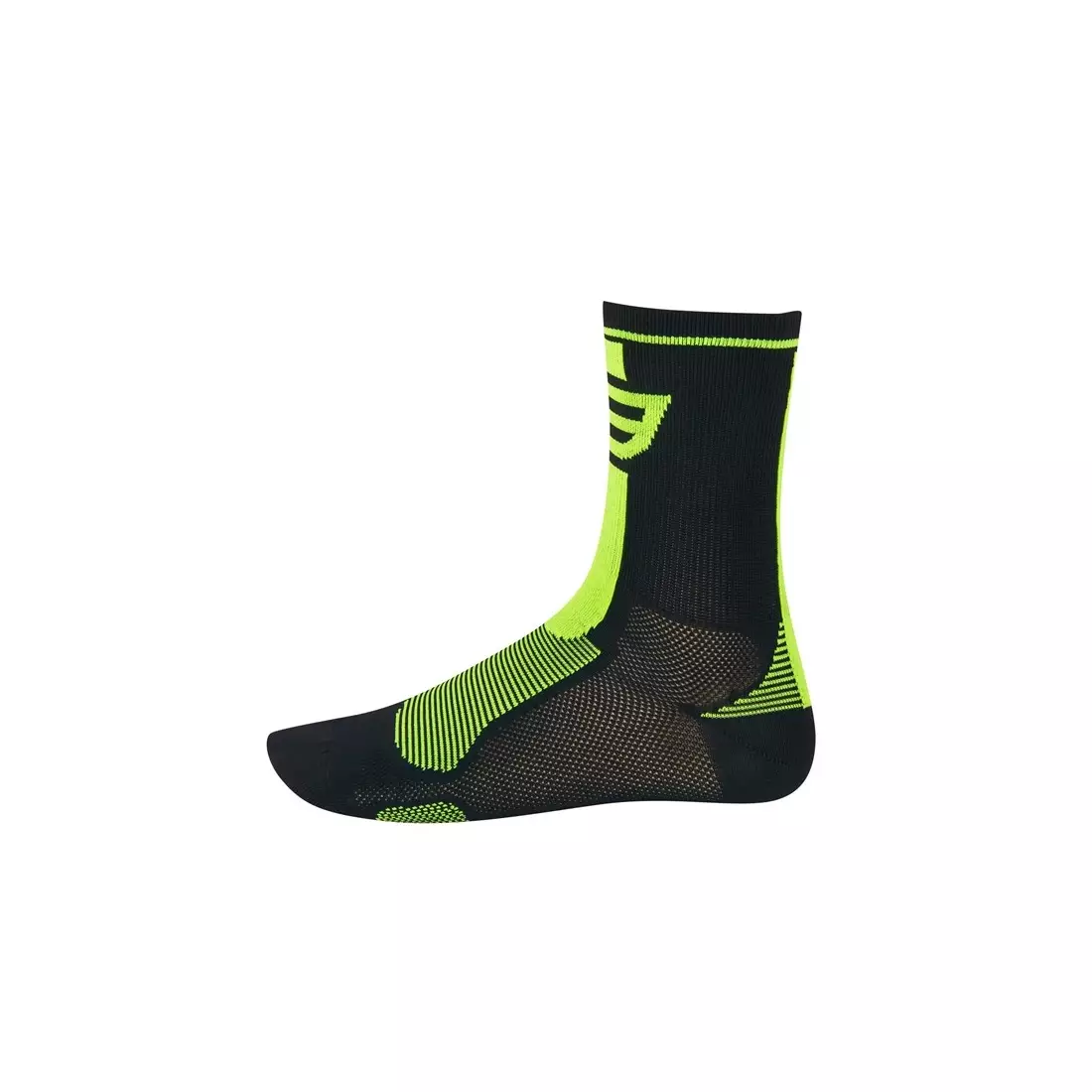 FORCE LONG černo-fluorové sportovní ponožky