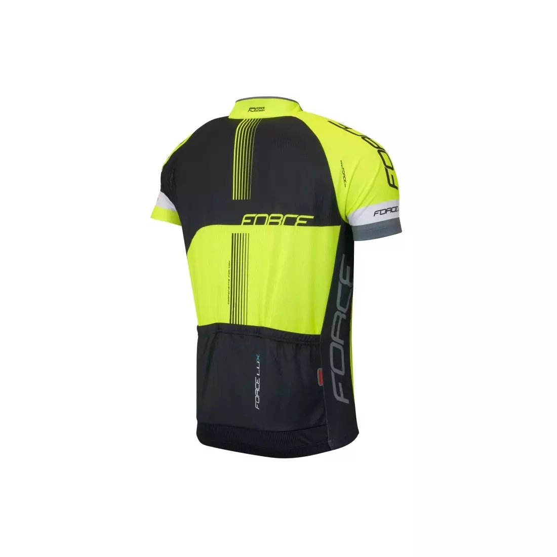 FORCE LUX pánský cyklistický dres 900131, barva: černá a fluor