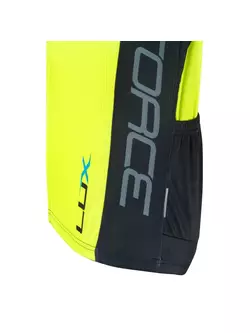 FORCE LUX pánský cyklistický dres 900131, barva: černá a fluor
