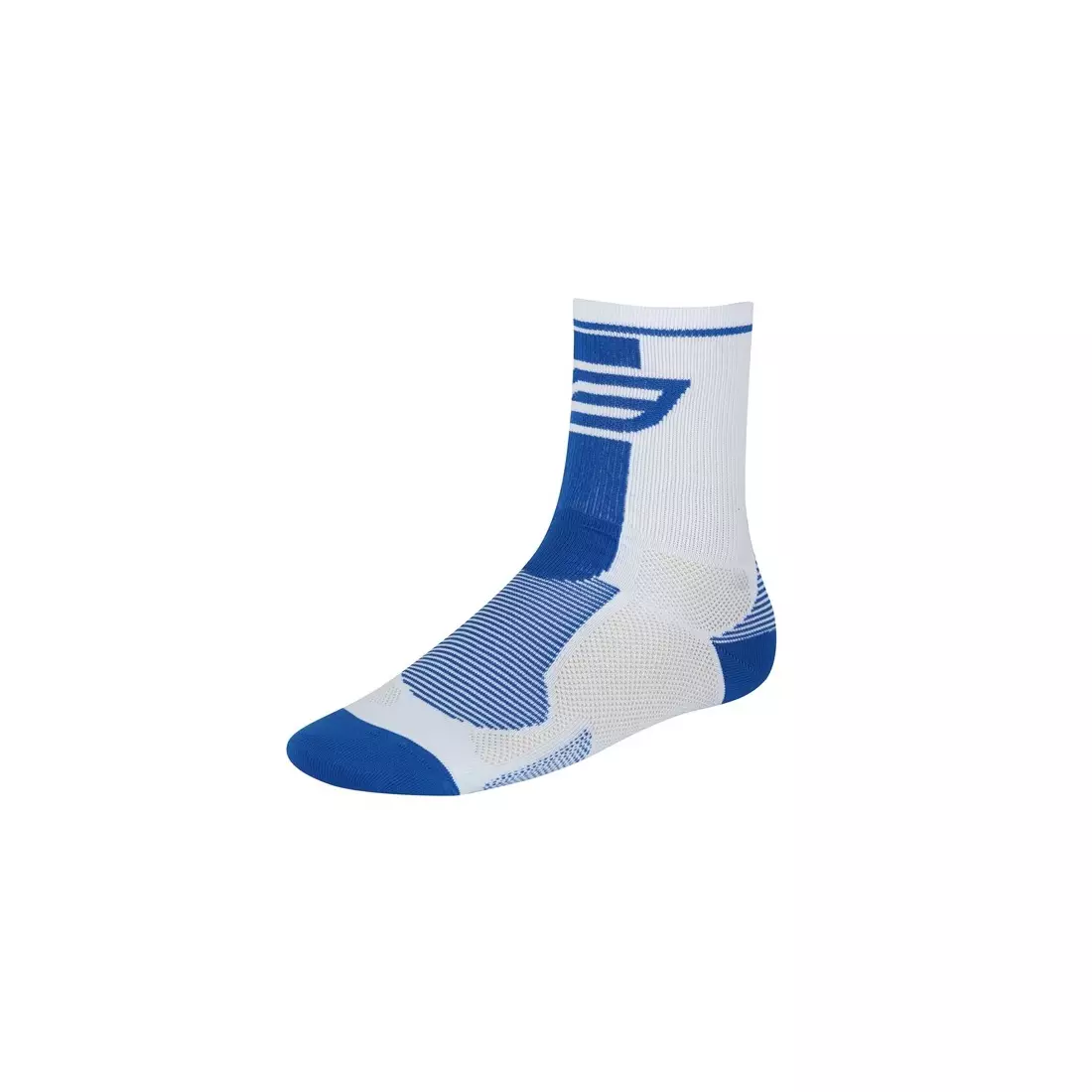 FORCE Sportovní ponožky LONG, bílá a modrá