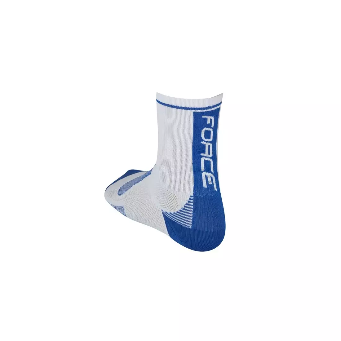 FORCE Sportovní ponožky LONG, bílá a modrá