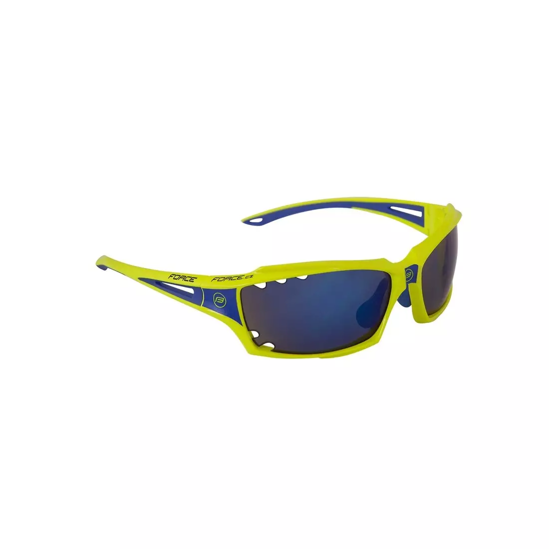 FORCE VISION Cyklistické/sportovní brýle fluo 90973 vyměnitelné čočky