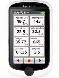 GPS cyklonavigace MIO CYCLO 505 HC s mapami