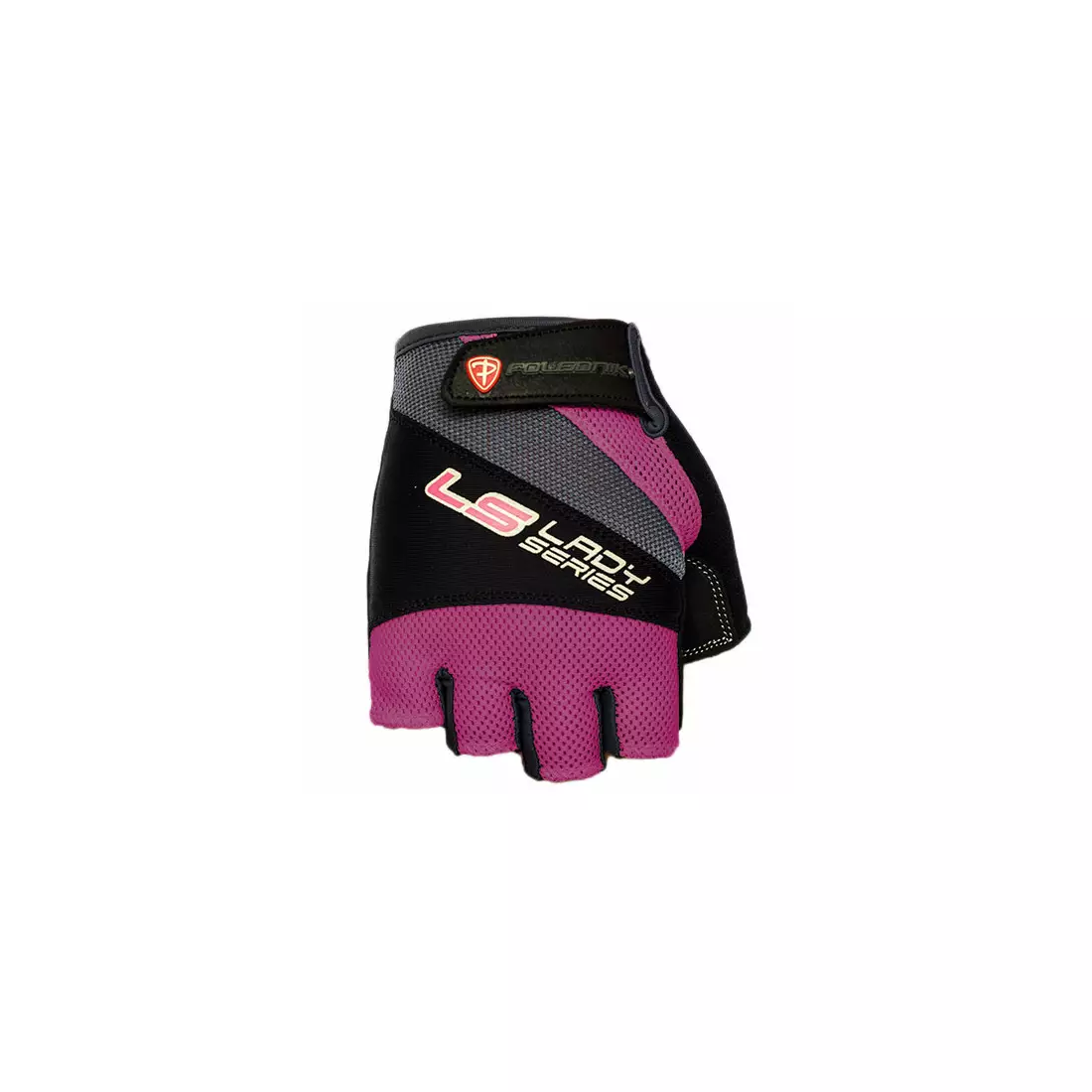 POLEDNIK dámské cyklistické rukavice LS, růžové
