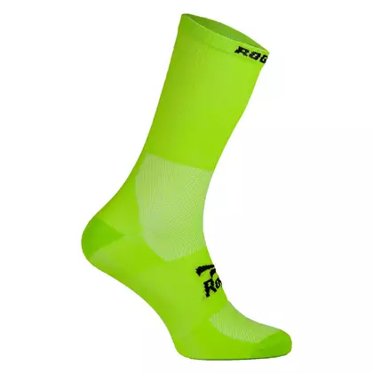 ROGELLI RCS-08 cyklistické ponožky 007.134 zelený fluor