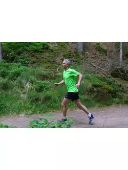 ROGELLI RUN PROMOTION pánské sportovní tričko s krátkým rukávem, fluo-zelené