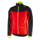 ROGELLI TRABIA zimní cyklistická bunda Softshell, černo-červená-fluor 003.116