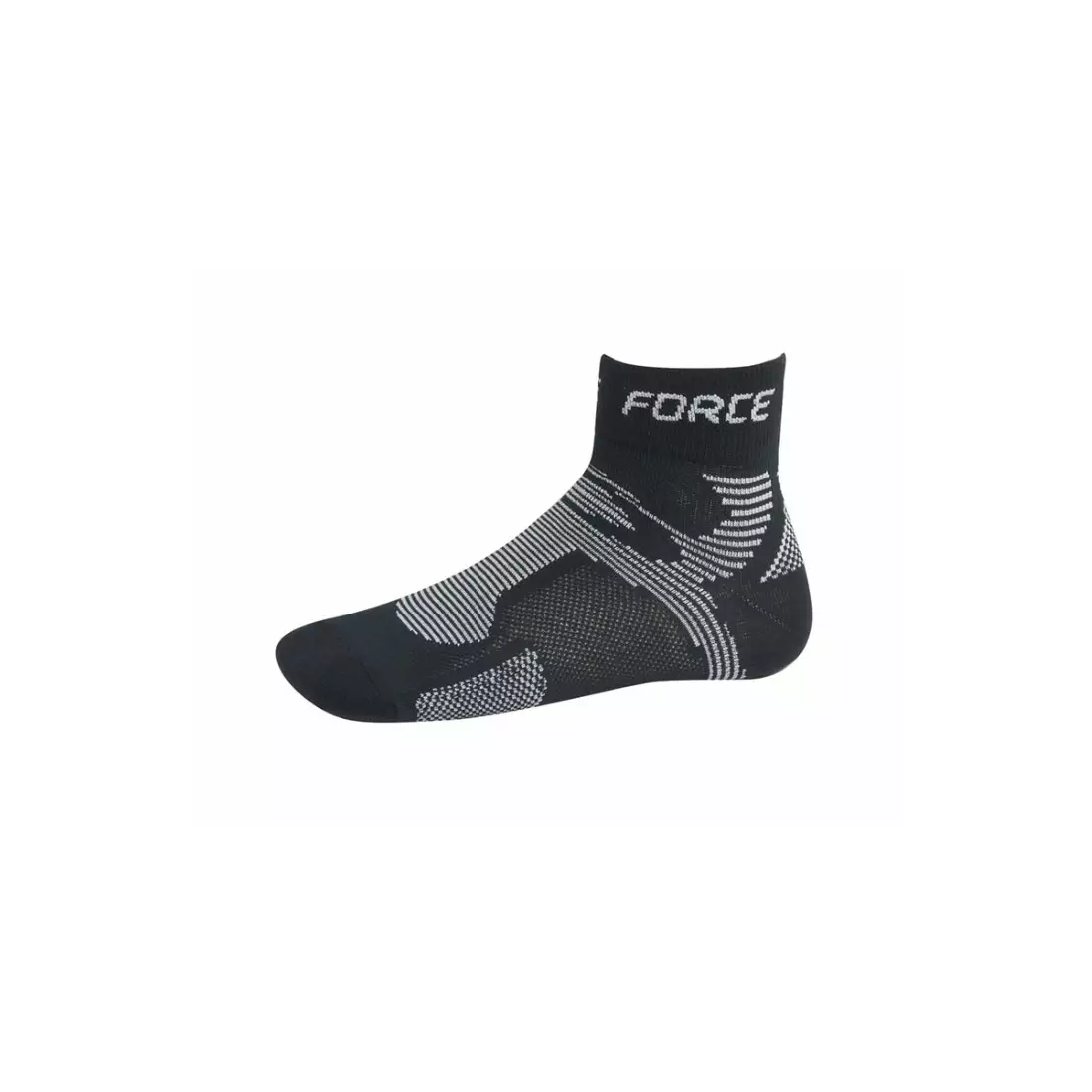 Sportovní ponožky FORCE 2 COOLMAX 901023/901027 - černé a šedé