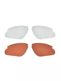Brýle FORCE AIR s vyměnitelnými skly, bílá a červená 91043