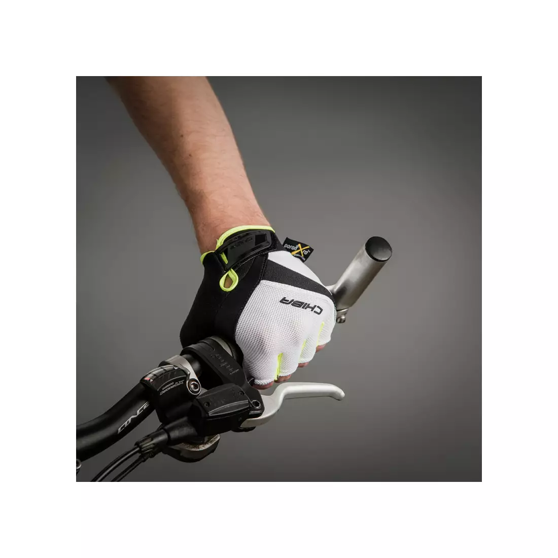 CHIBA AIR PLUS cyklistické rukavice, bílý fluor 30145