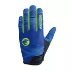 CHIBA cyklistické rukavice TWISTER, modrý 30737