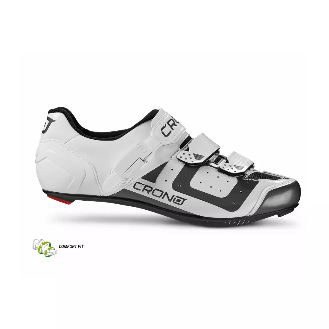 CRONO CR3 nylon - silniční cyklistická obuv, Bílý