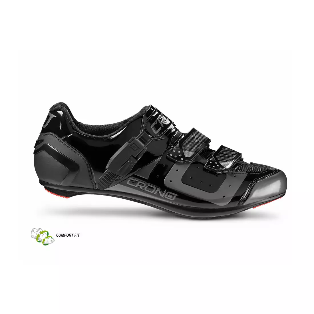 CRONO CR3 nylon - silniční cyklistická obuv, Černá