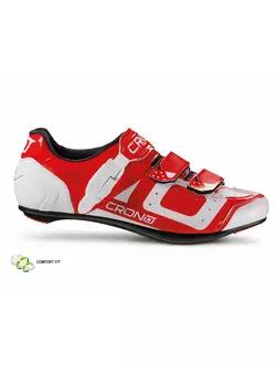 CRONO CR3 nylon - silniční cyklistická obuv, Červené