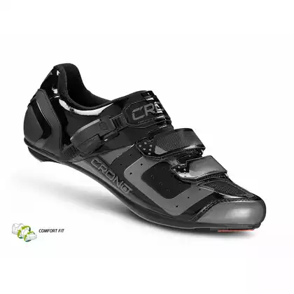 CRONO CR3 nylon - silniční cyklistická obuv, Černá