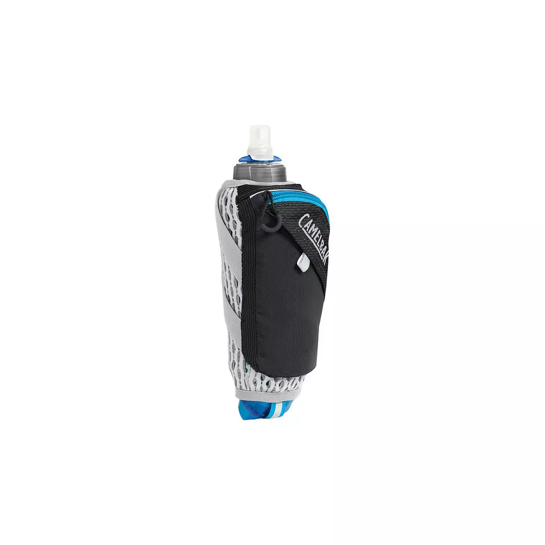 Camelbak SS17 láhev s termální vodou s běžící rukojetí Ultra Handheld Chill 17oz/ 0.5L Quick Stow Flask Black/Atomic Blue 1143001900
