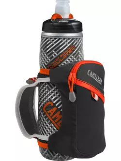 Camelbak SS17 termální láhev na vodu s rukojetí pro běh Quick Grip Chill 21oz / 620 ml Black/Cherry Tomato 1040003900