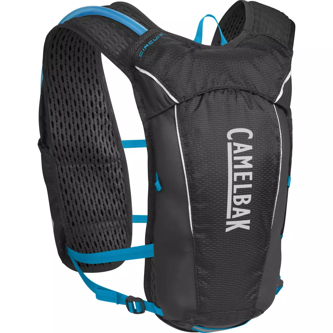 Camelbak SS18 běžecký batoh s vodním měchýřem Circuit Vest 50oz /1,5L Black/Atomic Blue 1138001900