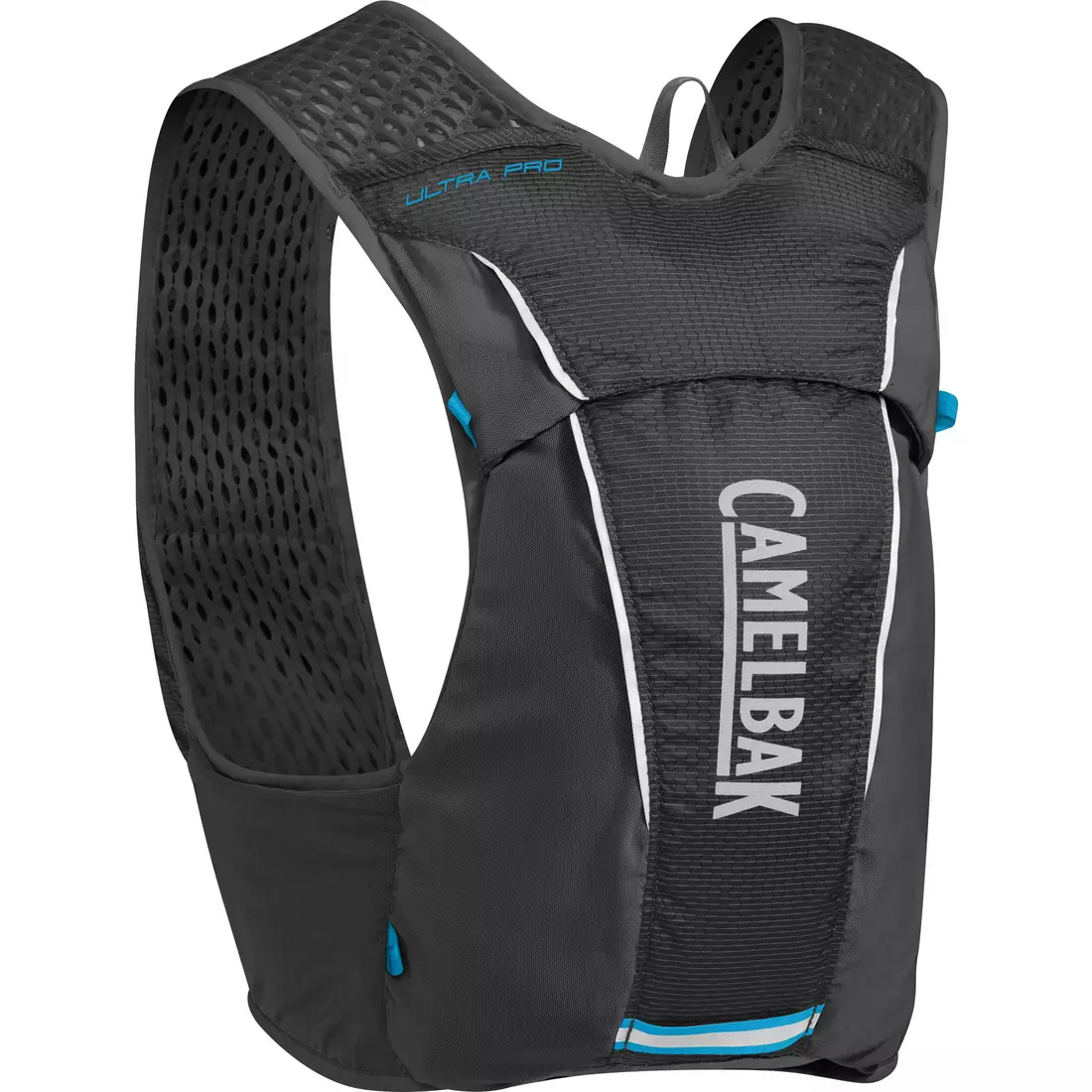 Camelbak běžecký batoh / vesta s lahvemi na vodu Ultra Pro Vest 34oz/ 1L Quick Stow Flask Black/Atomic Blue
