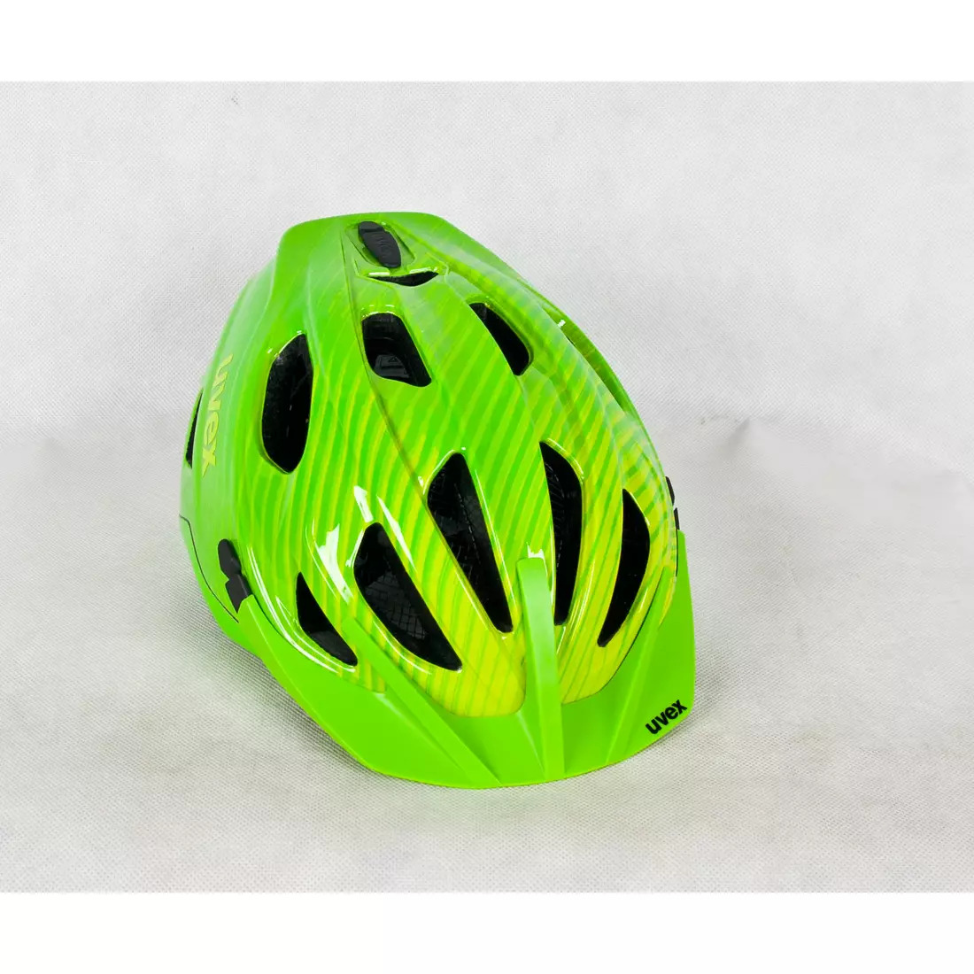 Cyklistická přilba UVEX ADIGE zelená a citronová