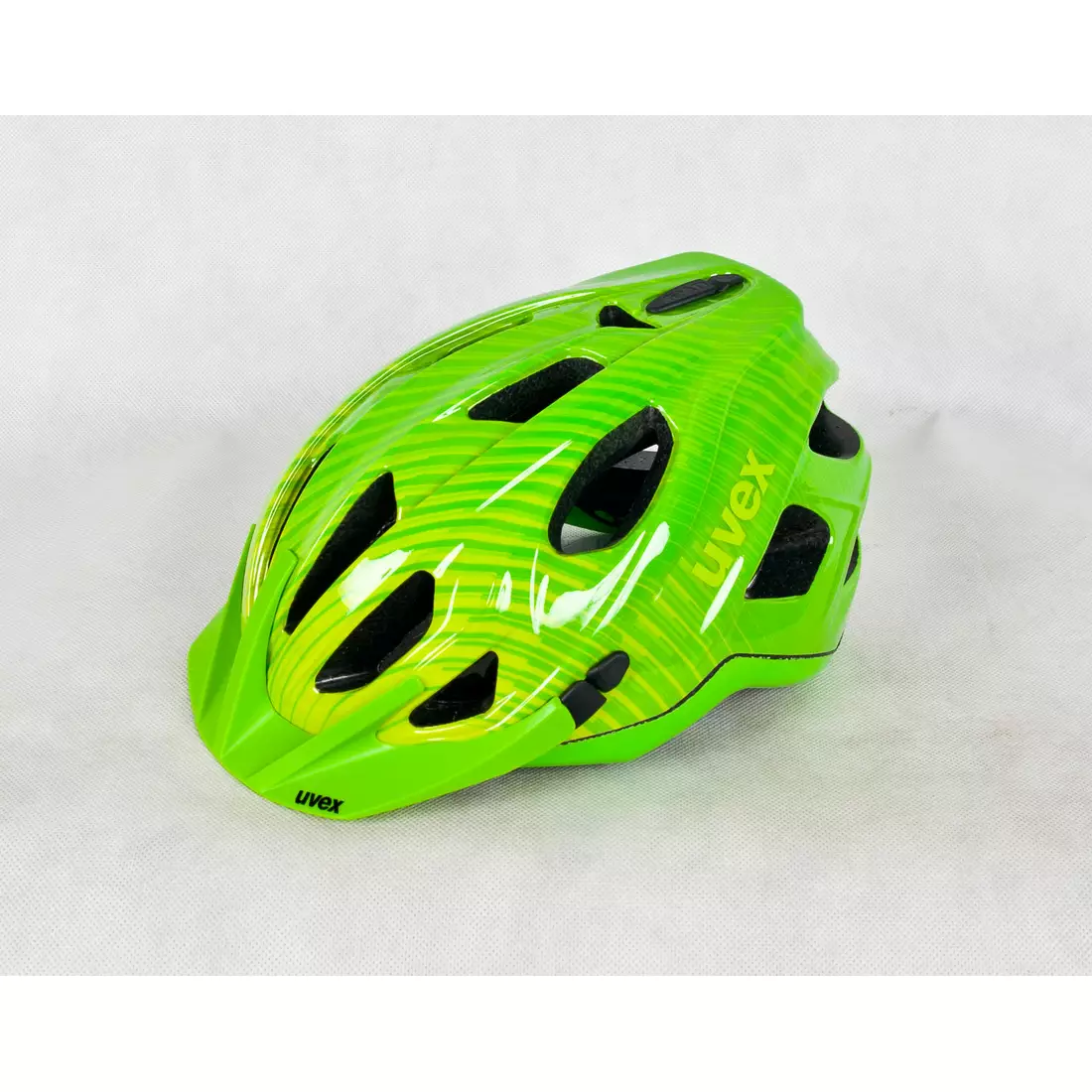 Cyklistická přilba UVEX ADIGE zelená a citronová