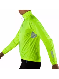 DEKO RAIN 2 lehká cyklistická bunda do deště, fluor