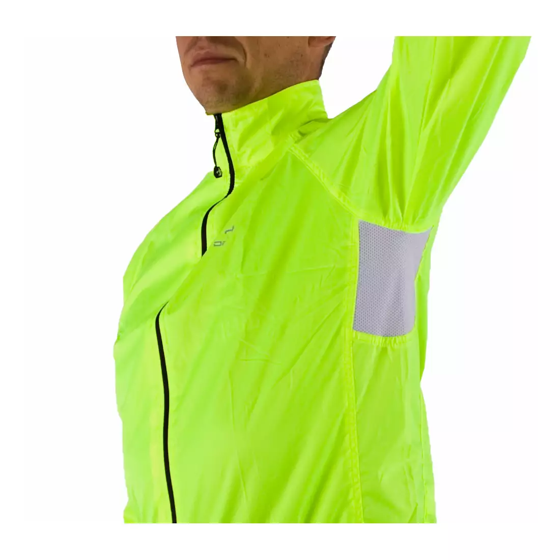 DEKO RAIN 2 lehká cyklistická bunda do deště, fluor
