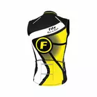 FDX 1020 pánský cyklistický dres bez rukávů černo-žlutý