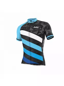 FDX 1260 pánský cyklistický dres K / R černý, modrý a bílý