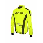 FORCE X72 PRO pánská softshellová bunda na kolo, žlutý fluor