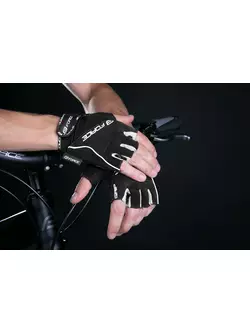 FORCE cyklistické rukavice GRIP, černé 905145