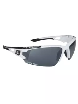 FORCE sportovní brýle s vyměnitelnými skly CALIBRE, Bílý 91054