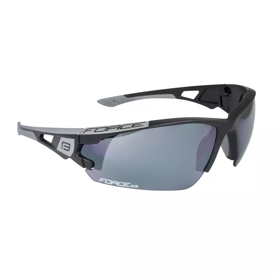 FORCE sportovní brýle s vyměnitelnými skly CALIBRE, Černá 91055