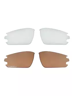 FORCE sportovní brýle s vyměnitelnými skly CALIBRE, Černá 91055