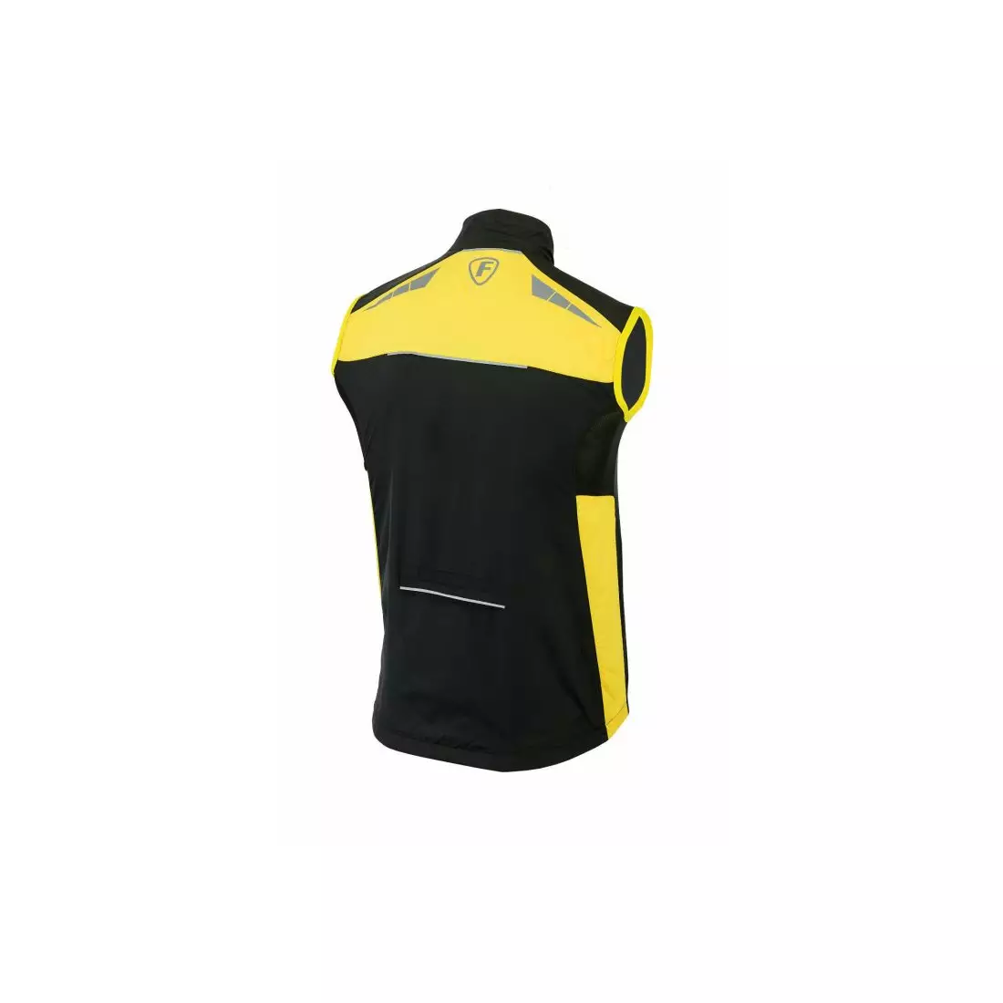 Pánská cyklistická vesta FDX 1510, černá a žlutá