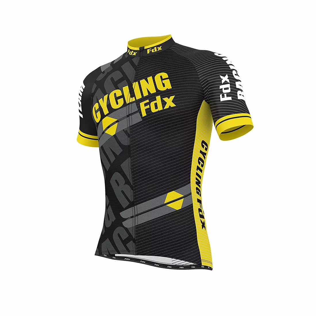 Pánský cyklistický dres FDX 1050 černožlutý