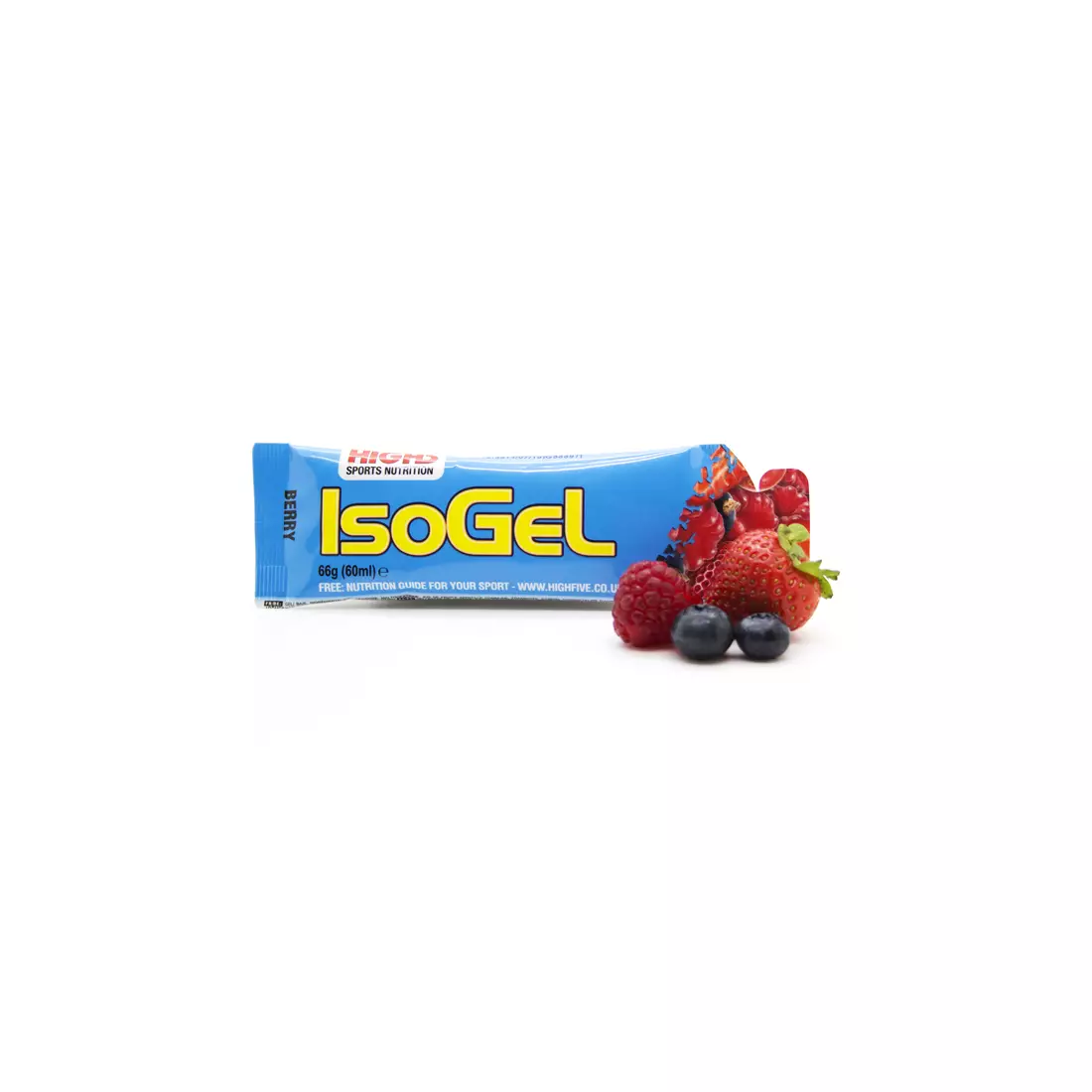 Příchuť energetického gelu HIGH5 IsoGel: Kapacita borůvky. 60 ml