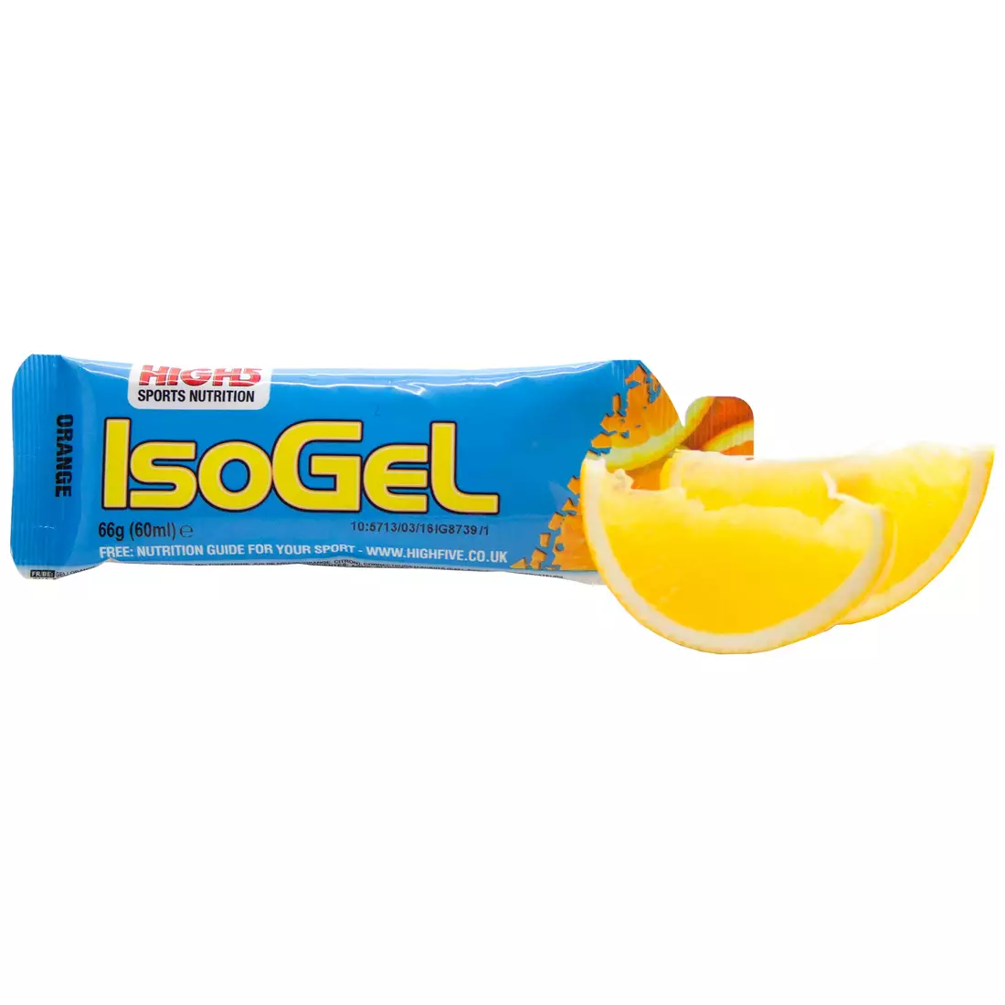 Příchuť izotonického gelu HIGH5 IsoGel: Kapacita pomeranče. 60 ml